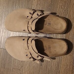 Tatami by Birkenstock clogs, size 43, Taupe suede